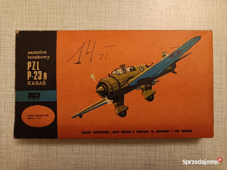 PZL Karaś kolekcjonerskie pudełko modelu do mazowieckie Łomianki sprzedam