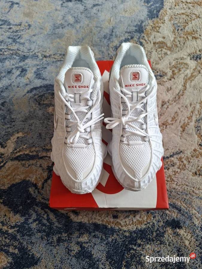 Buty Nike Shox TL White Metallic Silver r365 czarny