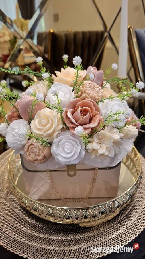 Piekny bukiet z mydła glicerynowego na prezent Warszawa