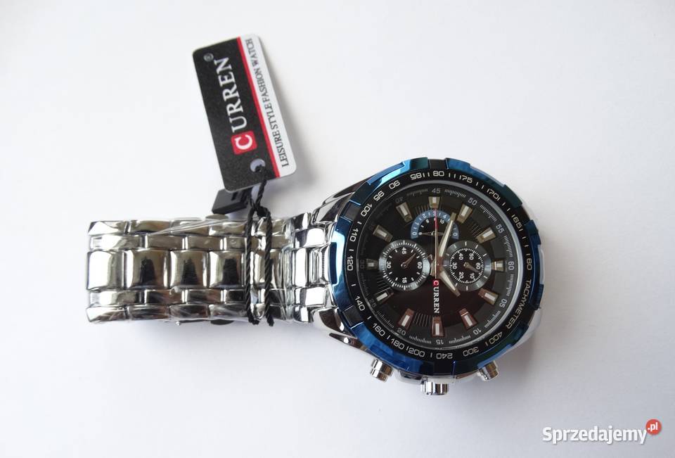 Duży zegarek męski Curren solidna bransoleta Gorzów Wielkopolski