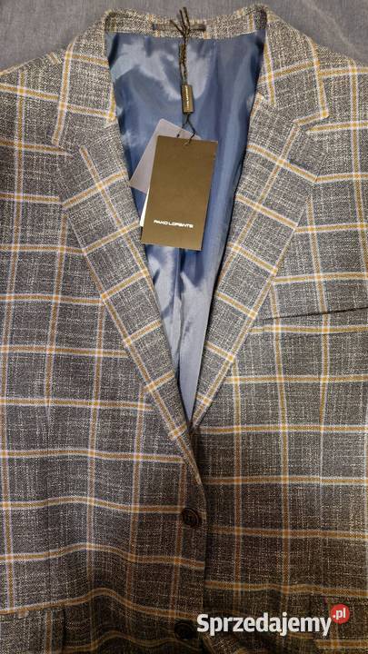 Męska MARYNARKA Pako Lorente Rozmiar 60 krata Rozmiar XXL Lublin
