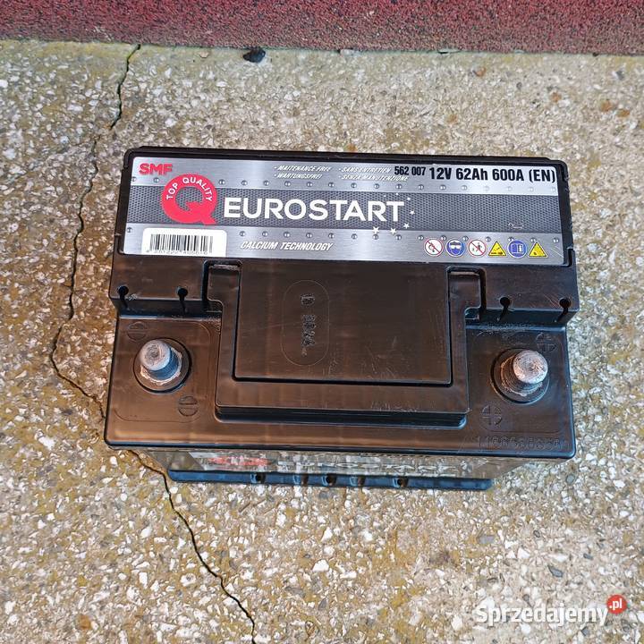 Akumulator EUROSTART 62Ah 600A Układ elektryczny, zapłon Bychawa sprzedam