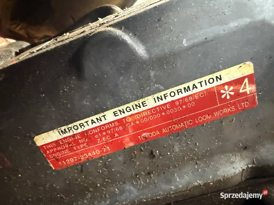 silnik TOYOTA 2Z diesel silnik wózek widłowy łódzkie Działoszyn sprzedam