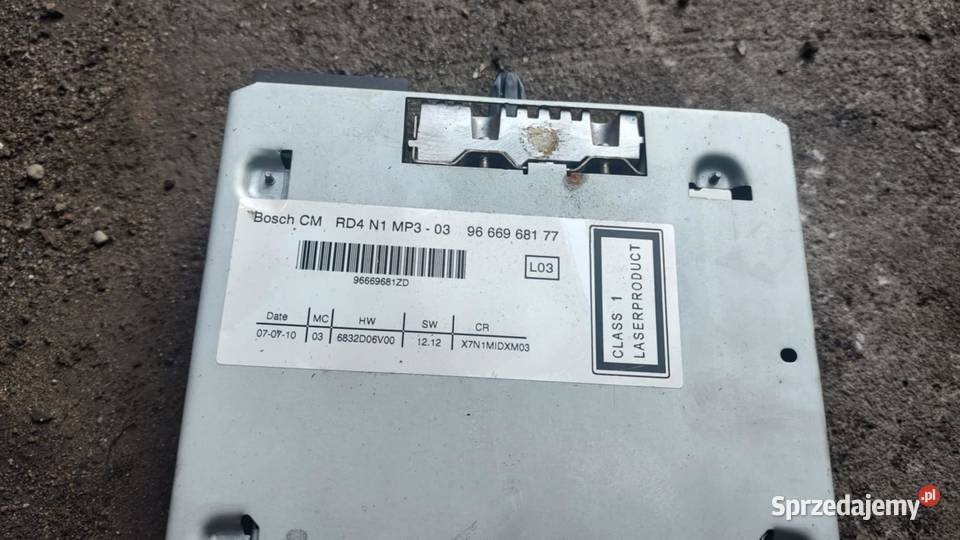 Radio radioodtwarzacz CD 9666968177 Citroen c5 Książ Wielkopolski