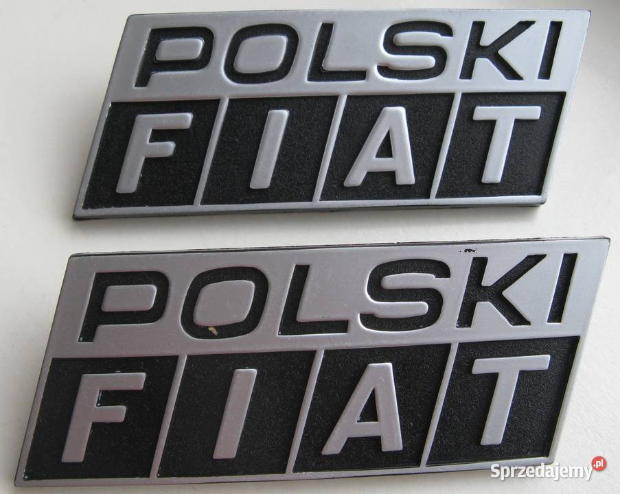 Emblemat logo znaczek POLSKI FIAT NOWY ORYGINAŁ osobowe