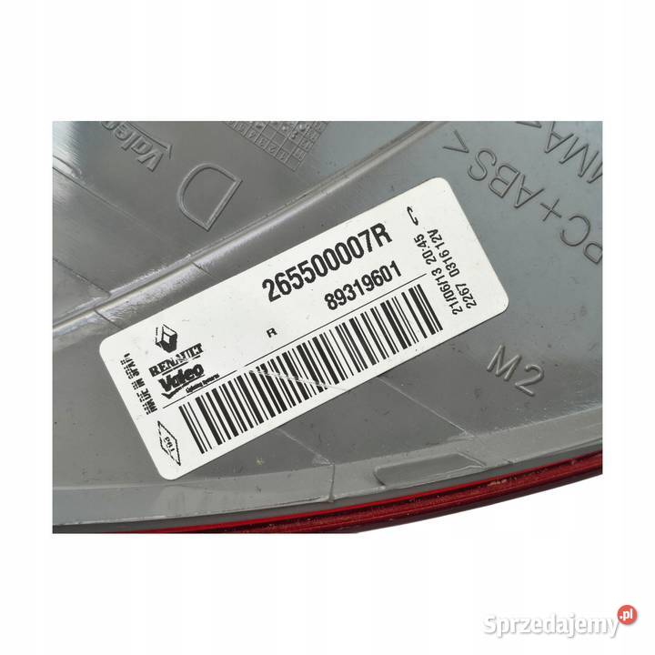 LAMPA PRAWA Renault Megane III HTB tylna tylnia Chełm