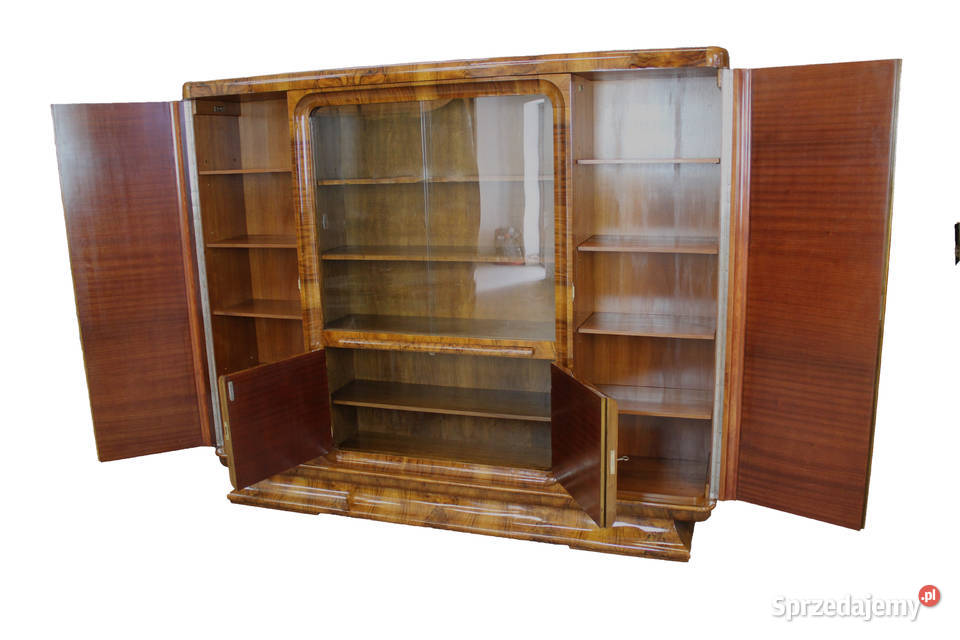 Zestaw gabinetowy art deco biurko biblioteka Zielonka sprzedam