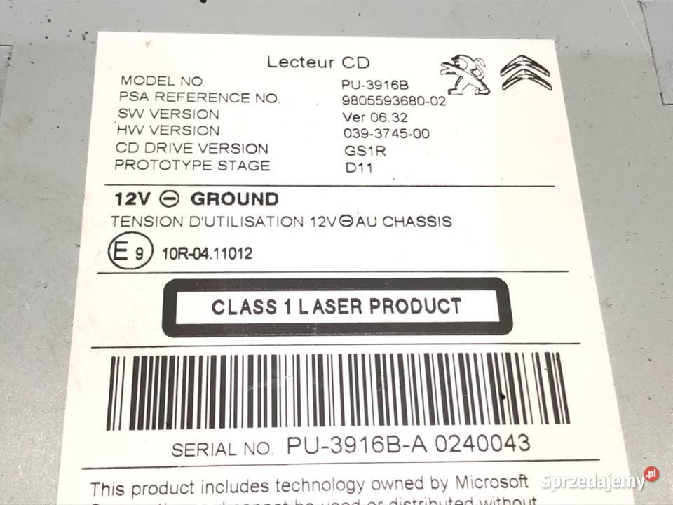 CZYTNIK NAWIGACJI DS DS 5 9805593680 1518