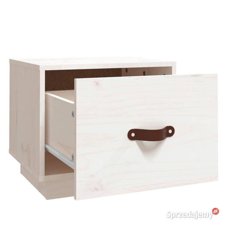 Szafka nocna biała 40x34x35 lite drewno sosnowe Warszawa