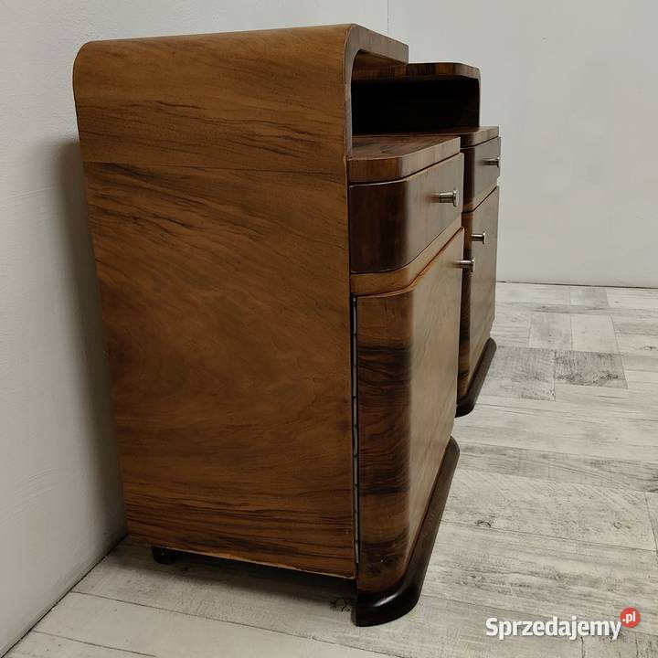 szafki nocne art Deco nakastliki vintage łódzkie Radomsko