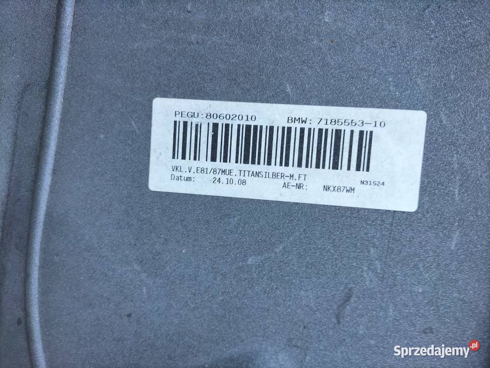 BMW 1 E87 E81 LIFT ZDERZAK PRZEDNI PRZÓD BIAŁY osobowe lubelskie Kamień-Kolonia