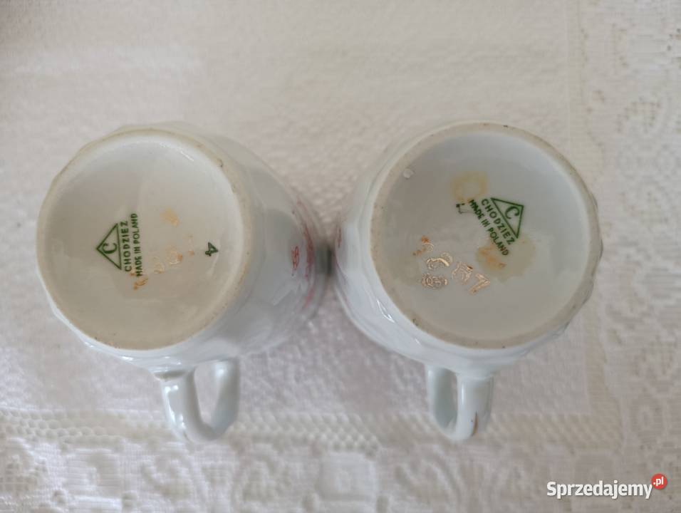 Nieużywane 2 kubki Chodzież PRL Kielce