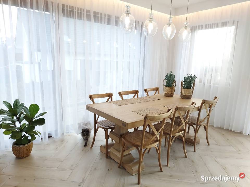 Stół dębowy rozkładany w stylu Hampton naturalny łódzkie Łódź