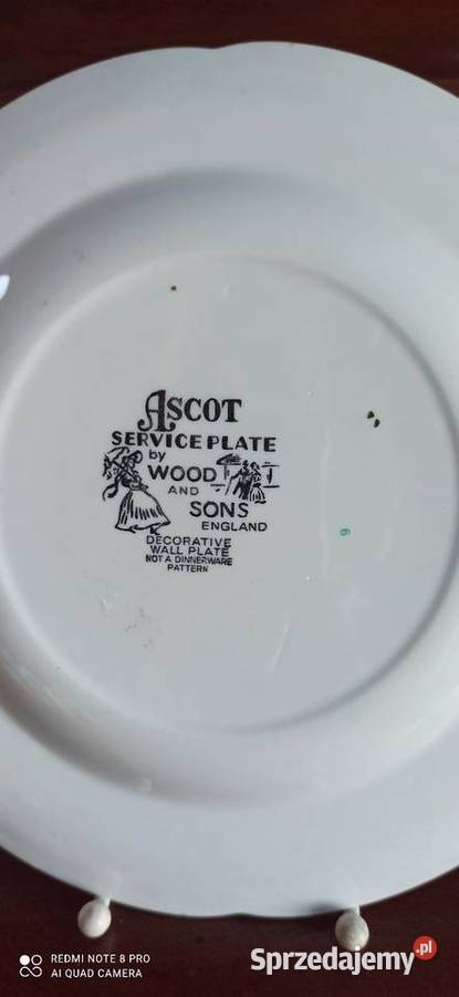 Patera Ascot Service Plate By Wood Sons England pomorskie Gdańsk sprzedam