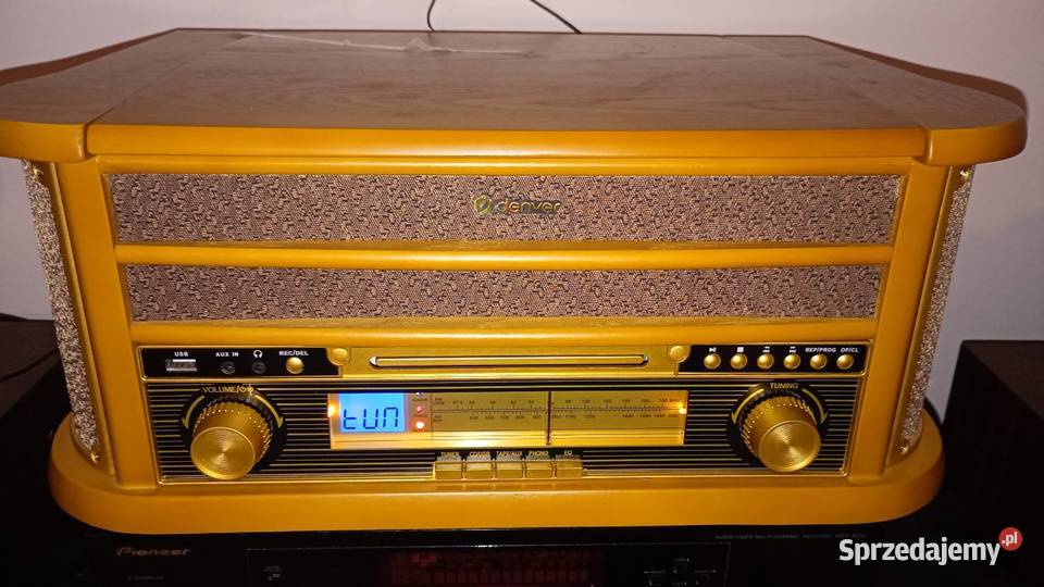 Gramofon radio CD AUX USB MP3 magnetofon Grodków