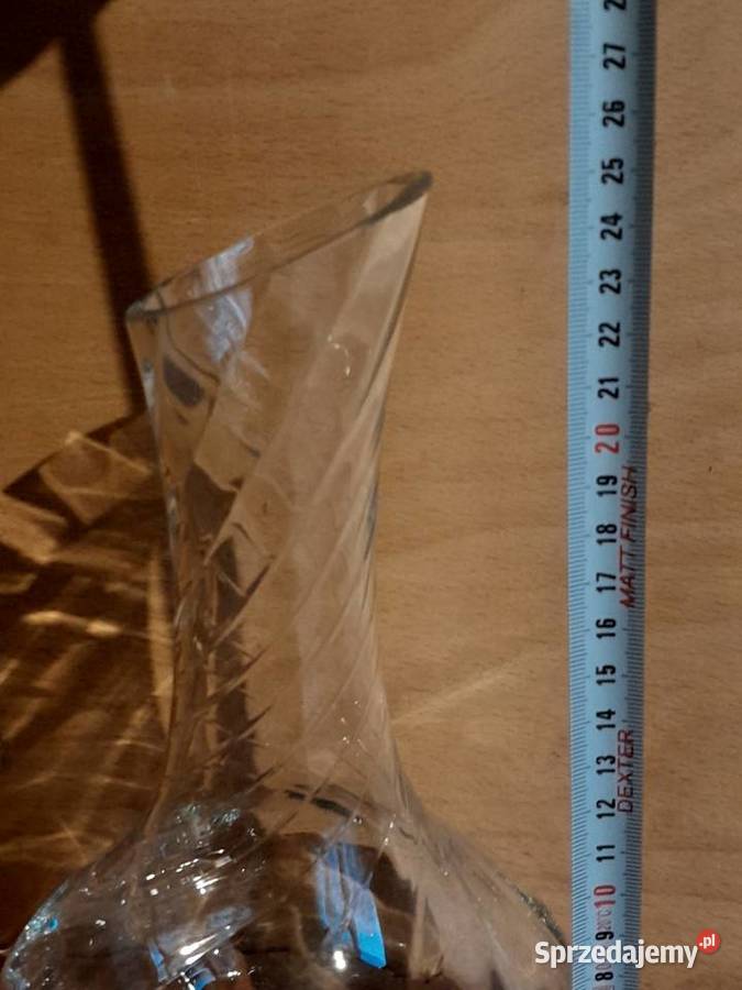 Stary szklany wazon wazonik zabytek PRL retro Antyki, Sztuka, Kolekcje Dąbrowa Górnicza sprzedam