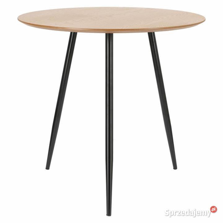 STÓŁ LOFT SOTTILE drewno dziki dąb FI80 CM OKRĄGŁY
