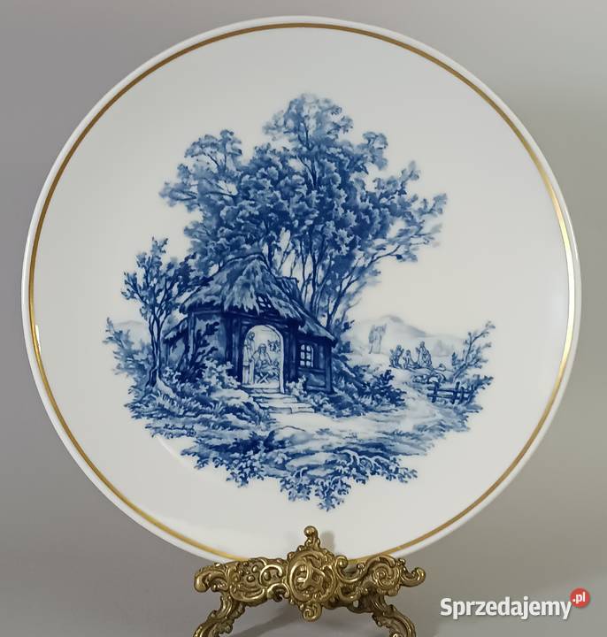 Meissen Patera Ścienna Adoracja Pasterzy 1943
