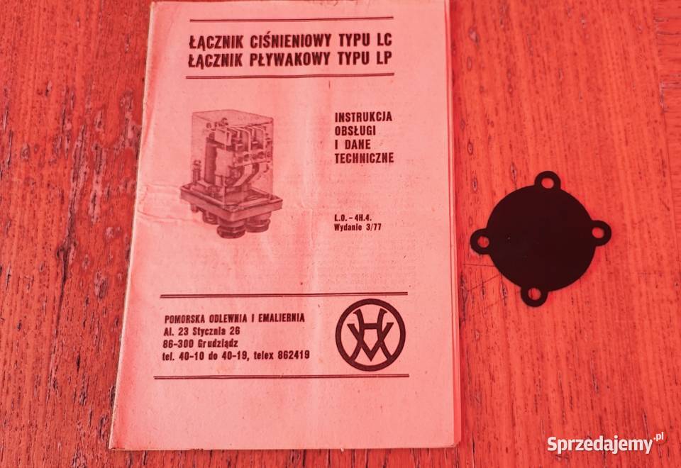 Łącznik ciśnieniowy LC LP instrukcja membrana Pozostałe Kraków