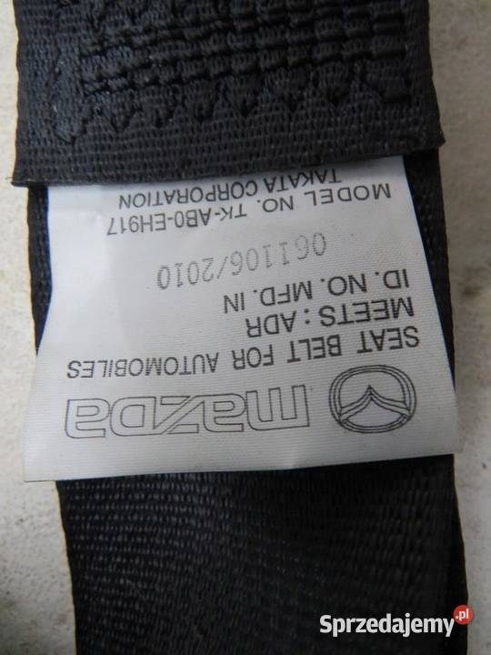 ZAPINKA PASA BEZPIECZEŃSTAWA TYŁ MAZDA CX7 osobowe Pasy bezpieczeństwa sprzedam