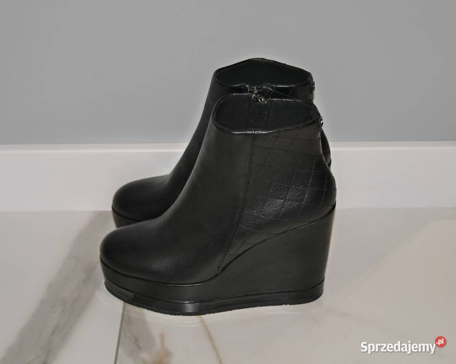 Guess piękne buty na wysokim koturnie 37