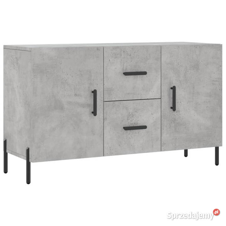 Komoda szarość betonu 100x36x60 materiał