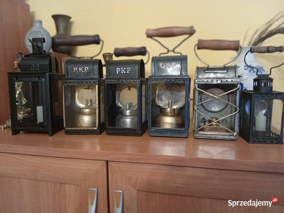 Sprzedam 6 lamp kolejowych na karbid naftę i warmińsko-mazurskie sprzedam