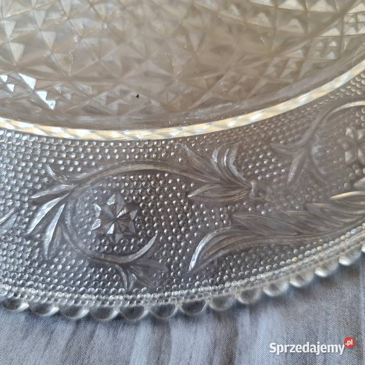 Paterataca z bezbarwnego szkła Okres PRLu Warszawa sprzedam