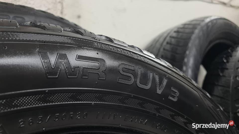 4x 26550 R20 Zimowe Nokian WR SUV 3 komplet 20cale Durlasy