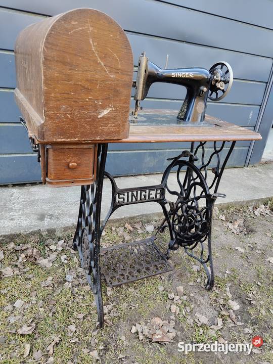 Stara maszyna Singer Łódź