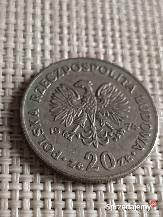 Sprzedam monete 20 zl 1974 r Marceli Nowotko Chełm