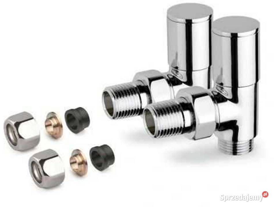 Dekoracyjny Zestaw zawór kątowy grzejnik Kalisz