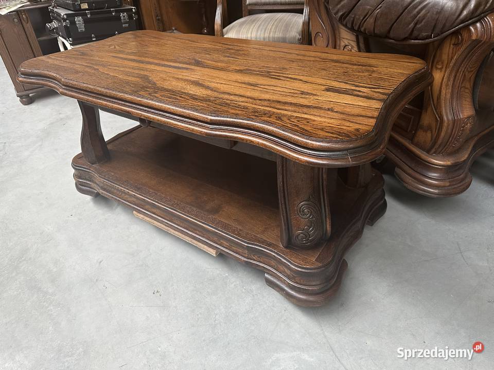 Dębowa masywna ława 131 meble holenderskie wielkopolskie