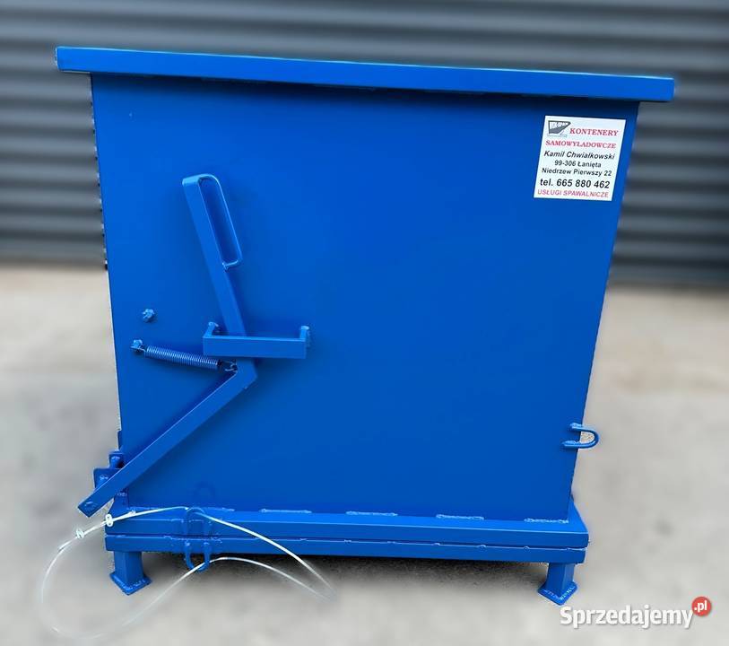 Kontener z otwieranym dnem 1 m3 kontener Niedrzew Pierwszy