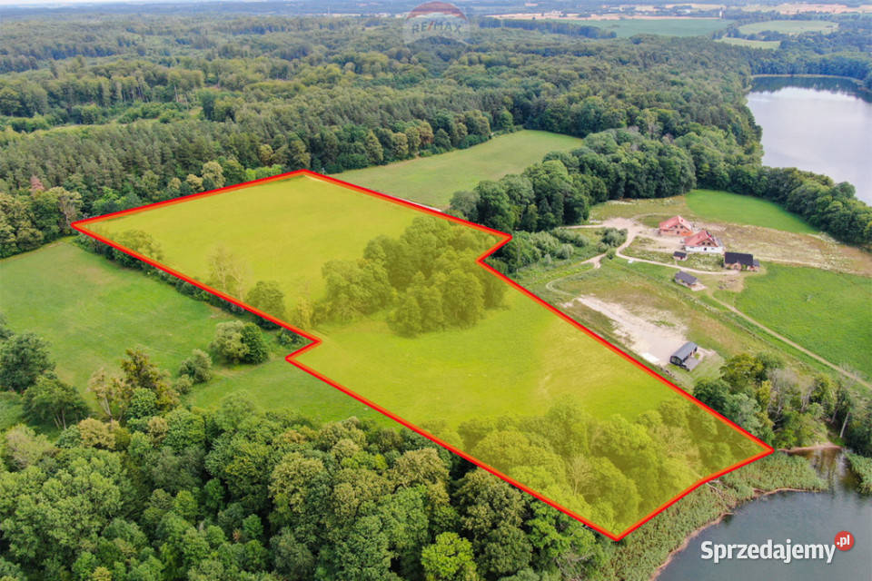 Działka 33 ha z własną linią brzegową j Narie 104m warmińsko-mazurskie Ponary