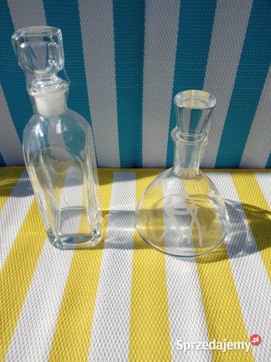 Karafki sprzedam Zastawa stołowa Borówno