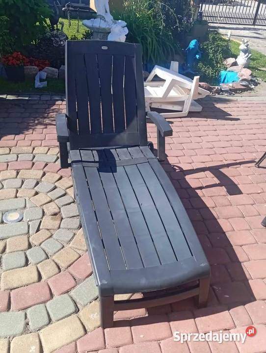 Sprzedam leżaki ogrodowe biały i czarny Podławki