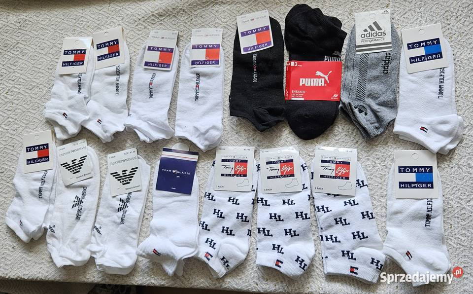 Skarpetki Tommy Hilfiger stopki białe czarne