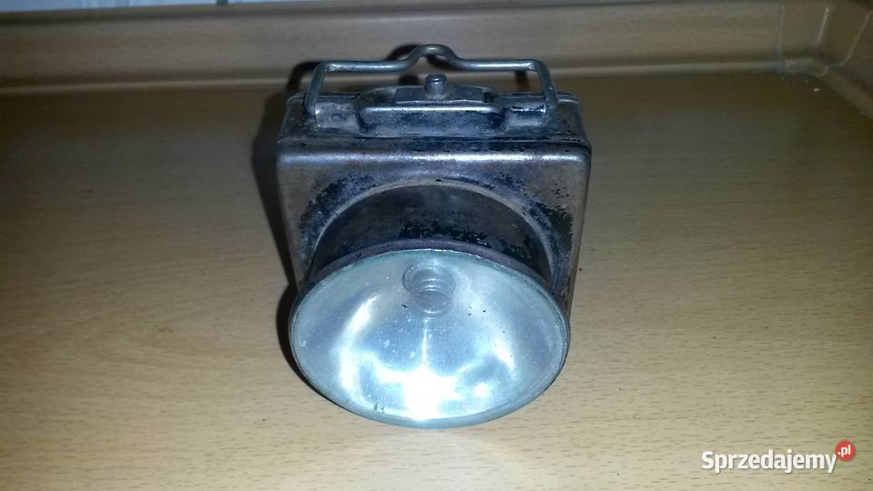 Stara  Niemiecka metalowa latarka sygnalizacyjna