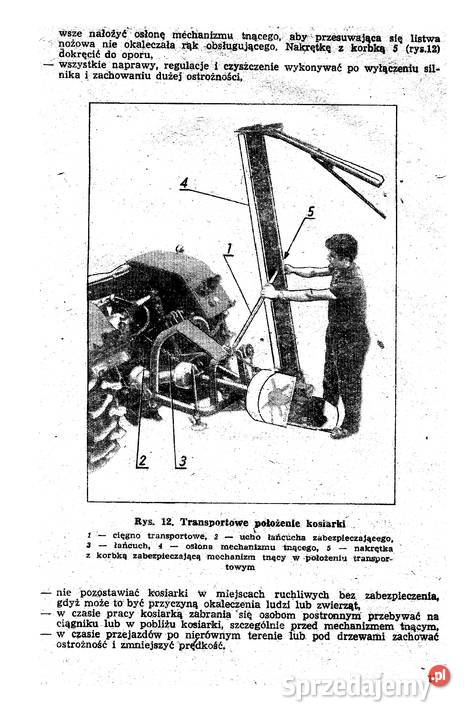 Osa 2 kosiarka instrukcja obsługi i katalog Książki i Podręczniki Stalowa Wola