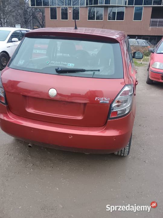 Tylne lampy Skoda Fabia 2 białe tuning optyczny dolnośląskie Wrocław