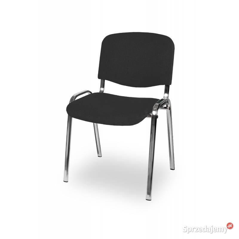 Krzesło krzesła konferencyjne biurowe ISO STANDARD CR czarne