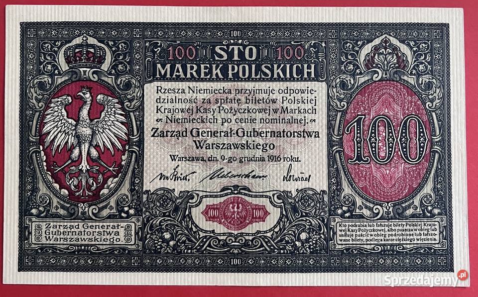 100 mkp 1916 Generał PIĘKNE