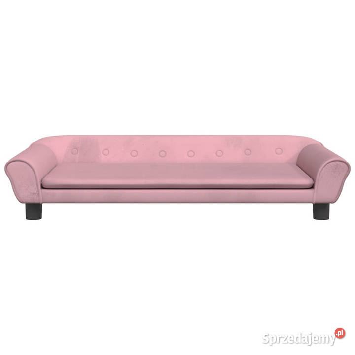 Sofa dzieci różowa 100x50x26 aksamit WM3196396