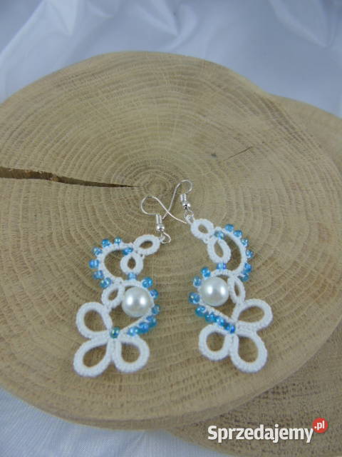 Kolczyki frywolitkowe różne wzory i kolory