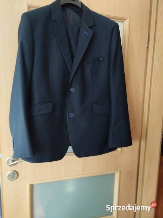 Garnitur męski ciemny granat ALJEKA 58170 Rozmiar XXL mazowieckie Warszawa