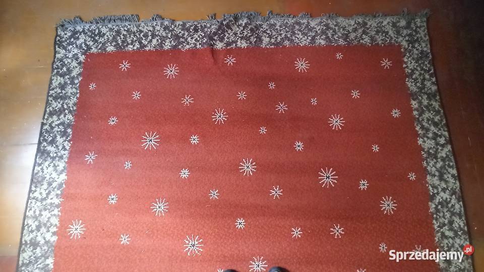 Duży wełniany dywan z lat 6070 29 x 40 m 2.9m łódzkie