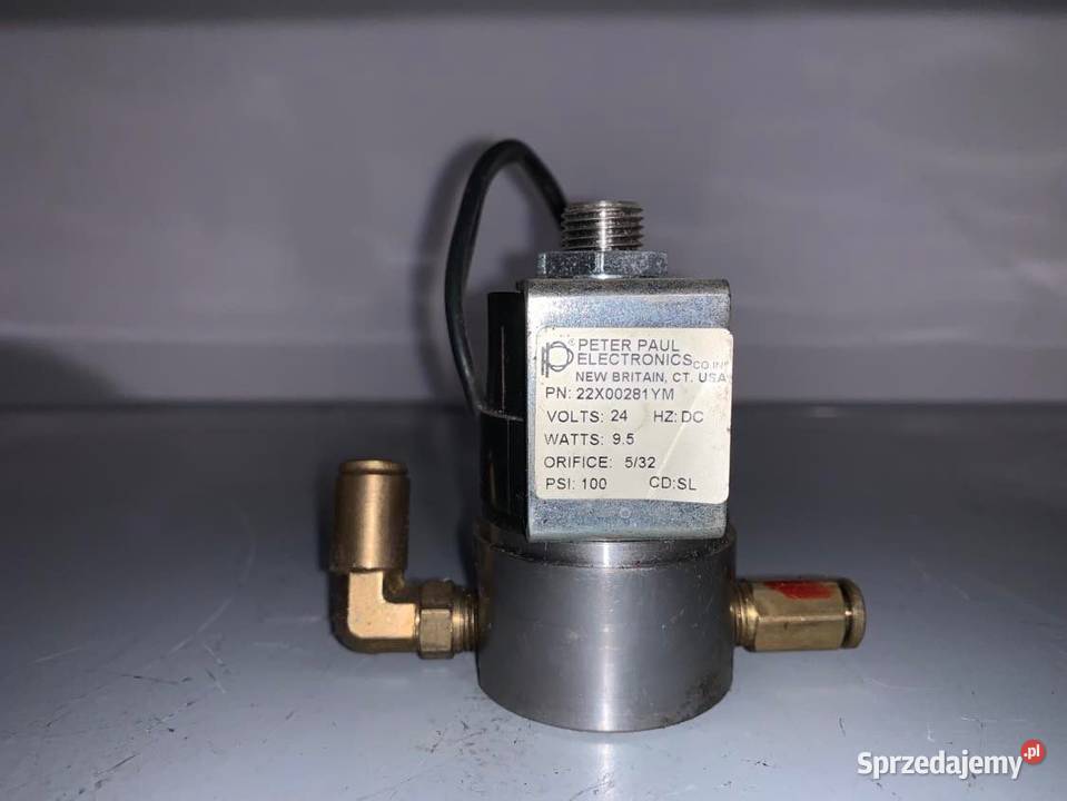 PETER PAUL 22X00281YM SOLENOID VALVE 24 VOLTS 95 Warszawa