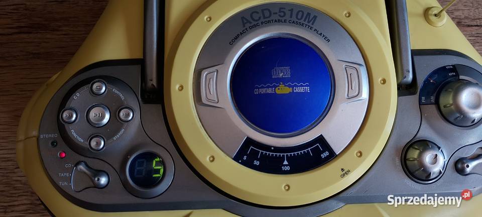 Kultowy Boombox Daewoo ACD510M CD Radio Kasety