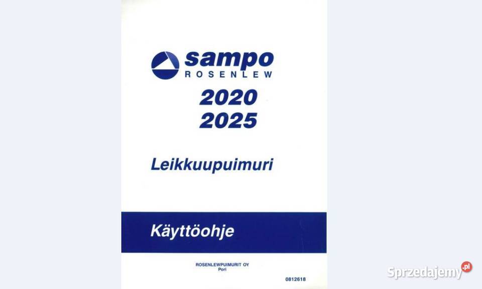 Sampo 2020 2025 kombajn instrukcja obsługi Kielce sprzedam